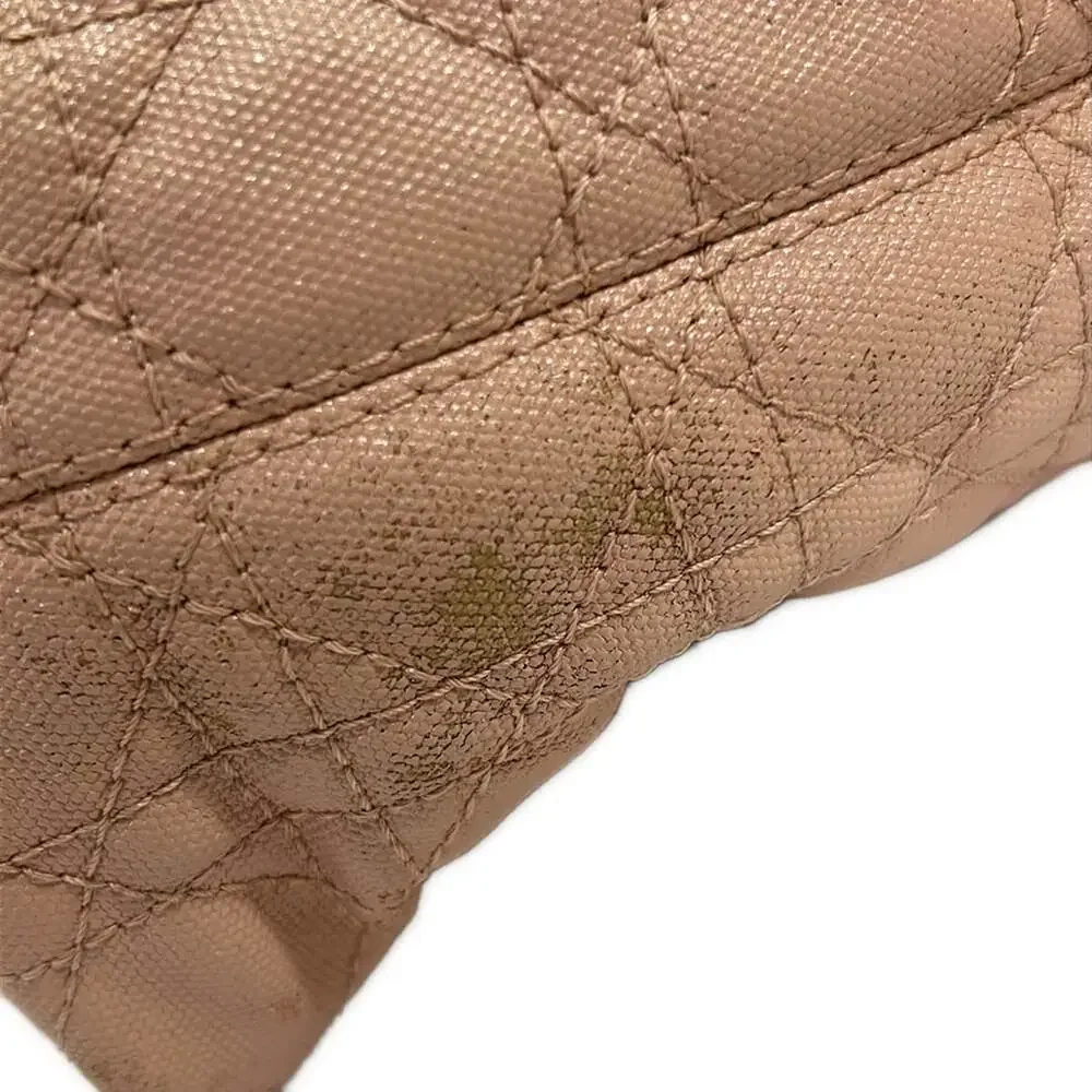 Christian Dior Panarea Tote Bag Coated Canvas Leather